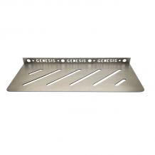 Genesis Shower Shelf Straight Edge Stainless Steel (Choice Of Colour)